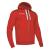 Motown Full Zip Hooded Jacket RED S Hettejakke i bomullsmiks 