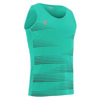 Dorian Singlet TRQ/BLK XL Løpesinglet for herre