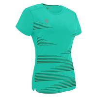 Irma Shirt Dame TRQ/BLK M Teknisk løpe t-skjorte til dame
