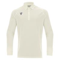 Hutton Shirt LS OFFWHT XS Teknisk langarmet poloskjorte