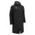 Northland Jacket BLK L Ekstra lang vattert coachjakke - Unisex 